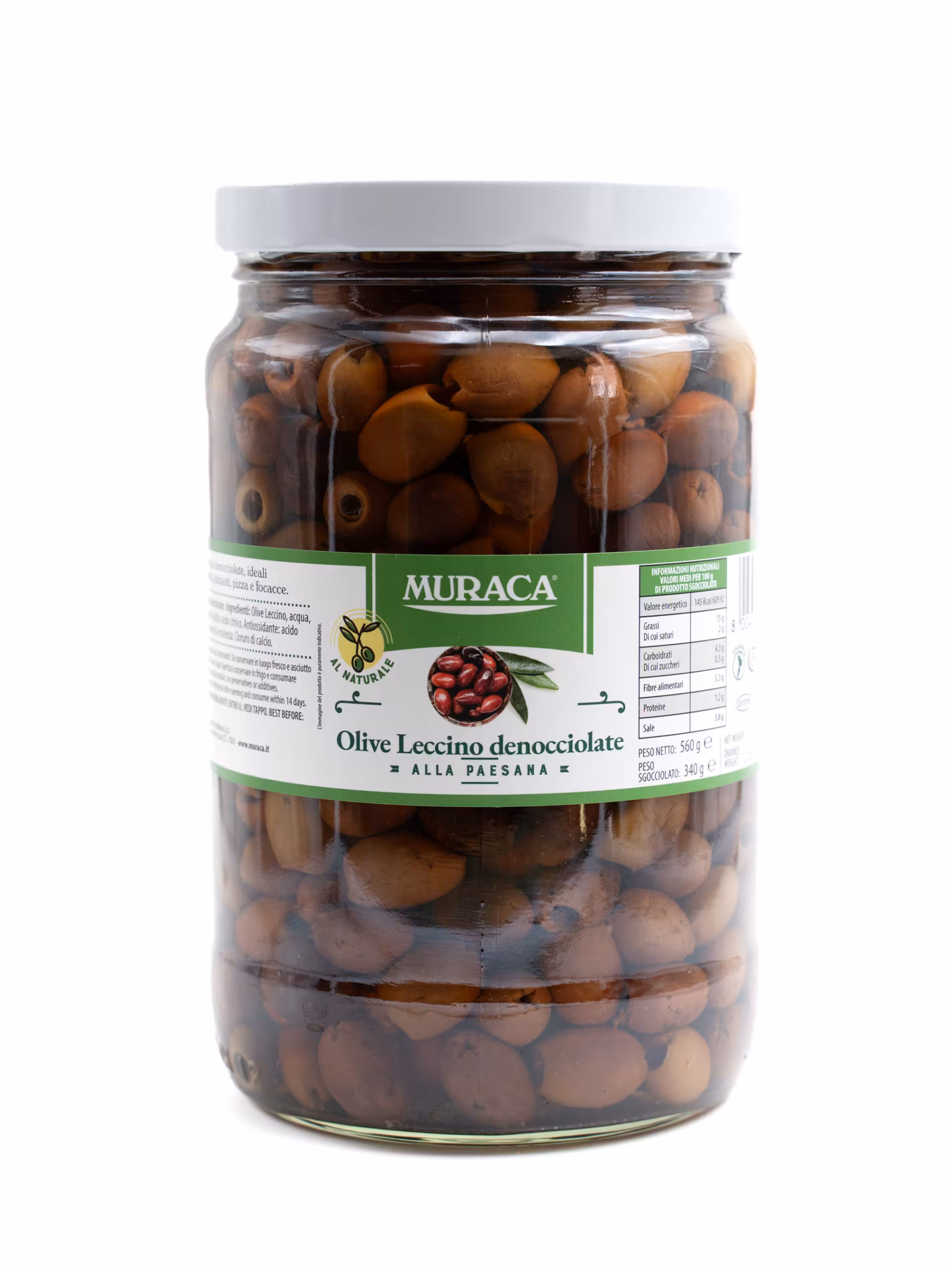 Olive Leccino Denocciolate - 560 gr